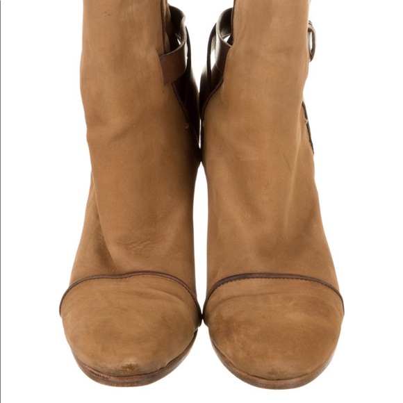 Rag & Bone suede round toe booties - Picture 3 of 5